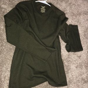 Heavy sweater v-neck